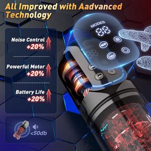 Masturbatore Maschile Amazon <span class=keywords><strong>con</strong></span> 7 Potenti Modalità di Aspirazione, Spinta, Rotazione e Vibrazione, <span class=keywords><strong>con</strong></span> Coppa Morbida e Funzione di Suzione per Uomini - Product Image 5