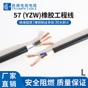 Triumph Cable YZW Rubber Sheathed Cable 2 3 4 5 Core Oxygen Free Copper 0.75 1.0 1.5 2.5mm For Electrical Equipment - Product Image 5