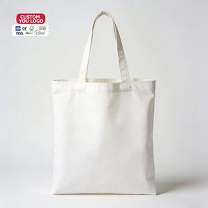 Sac fourre-tout en toile de coton écologique en gros, imprimé en couleur, réutilisable pour le shopping - Product Image 1