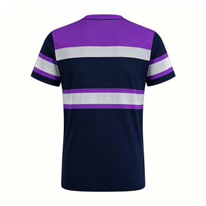 High-Visibility <b>Fluorescent</b> Purple Reflective Stripes Workwear T-Shirt Multi-Scenario Use Reflective Safety <b>Clothing</b> - Product Image 2