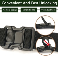 TUSHI personnalisé Sports de plein air ceinture tactique en nylon écologique dégagement rapide de la sangle de pantalon à boucle automatique en métal
