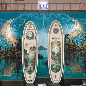 Planche de paddle gonflable <span class=keywords><strong>YASKA</strong></span> Drop Stitch pour la pêche et le surf, avec aileron amovible, antidérapante, portable, unisexe, vente en gros - Product Image 3