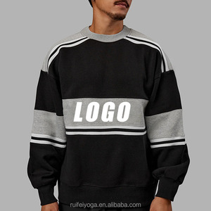 Biểu Tượng Tùy Chỉnh Thêu Áo Chất Lượng Cao Cotton Trống Jumper Của Phụ Nữ Dệt Kim Quá Khổ Lông Cừu Unisex <span class=keywords><strong>Crewneck</strong></span> Phòng Tập Thể Dục Áo Len - Product Image 5