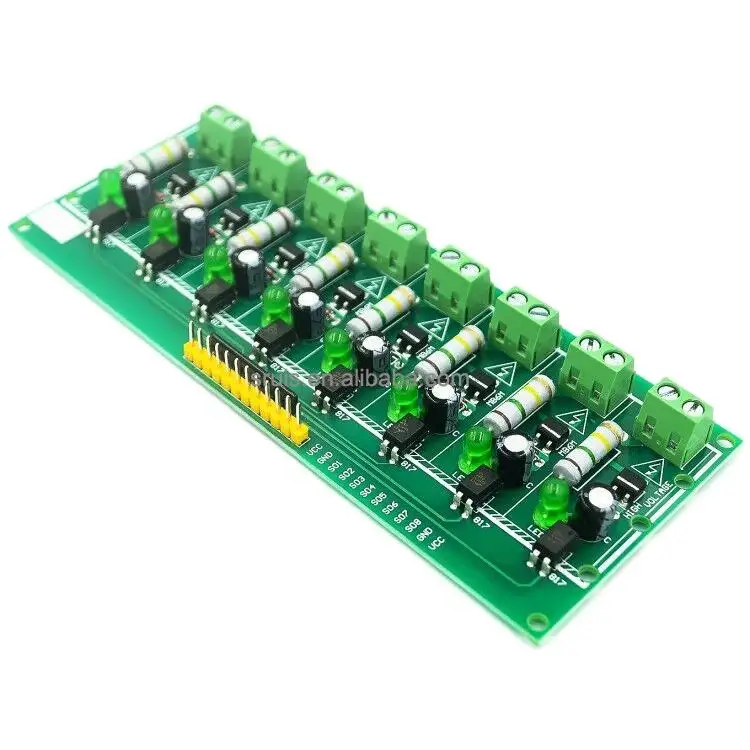 1/3/8 saluran 220V AC electro-optical coupling modul 220V photocoupler deteksi isolasi 220V tegangan dapat terhubung ke PLC