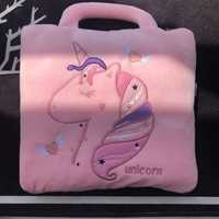 Dessin animé couette flanelle couverture couette double usage deux-en-un pliant voiture jeter oreiller multi-fonction oreiller coussin couette