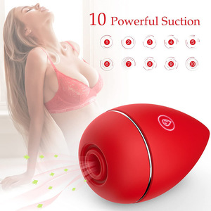 10 Frequency <b>Silicone</b> <b>Waterproof</b> Sucking Device Beauty Blender Vibrator Female Sex Toy Teasing Breast Adult USB Magnetic - Product Image 5