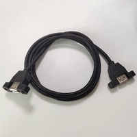 Câble d'extension USB femelle à femelle avec verrouillage à vis Câble USB monté sur panneau
