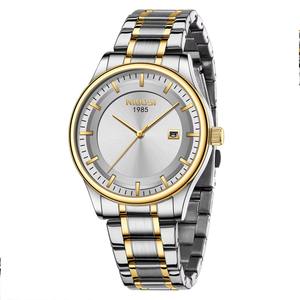 Drioshipping 2631 Vente en gros de montres d'affaires à quartz en acier inoxydable pour hommes montres-bracelets en alliage de luxe cadran en verre fenêtre Ronda - Product Image 1