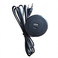 Chargeur USB-A USB-C intégré 10W PD 2.0, découpe 42-48mm, hauteur 45mm pour meubles, ordinateur, écouteurs, montre connectée, UK US EU