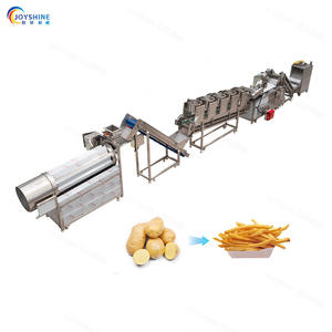 Half-Automatische 150Kg Capaciteit Frites Verwerking Assemblagelijn Sleutelmachines Omvatten Friteuse Voor De Productie Van Diepvriesproducten - Product Image 2
