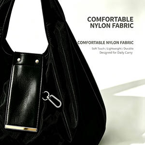 Bolso Tote Plegable con Llavero, Bolso de Mano Reutilizable y Portátil con Anillo para Llaves para Viajes Diarios - Product Image 3