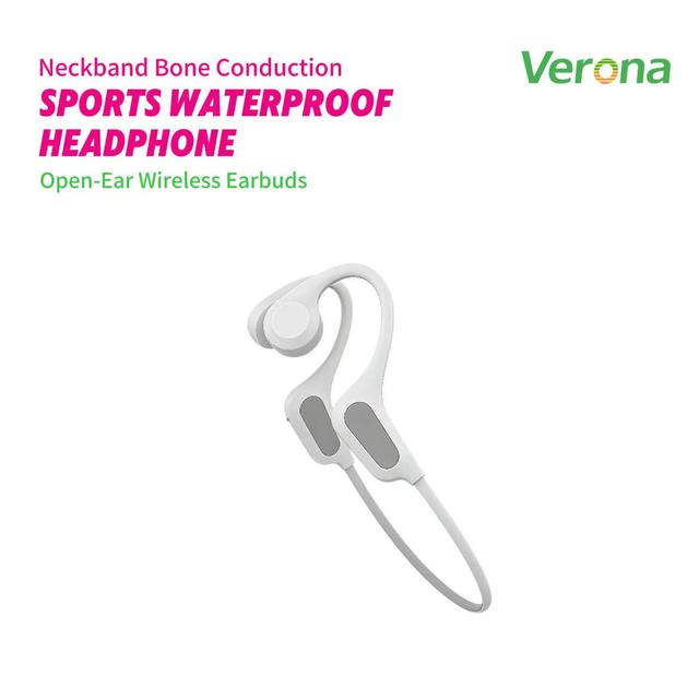 Verona Swimming Bone Conduction Headphones IP56 Waterproof Wireless Earphones Active Noise Cancellation for 6.0 20+ Hours