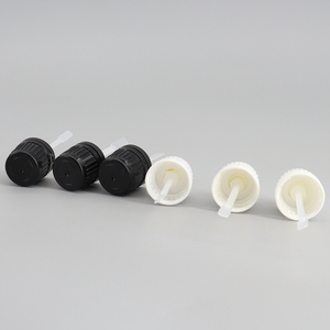 Tamper-evident 18/410 plastique Flat Rod Paddle Rod Stripe Cap GL18 mm <span class=keywords><strong>Couvercle</strong></span> noir avec spatule - Product Image 5