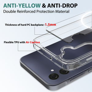 Étui de téléphone portable en gros pour <span class=keywords><strong>Samsung</strong></span> A16 5G, étui transparent <span class=keywords><strong>avec</strong></span> étui magnétique antichoc - Product Image 2