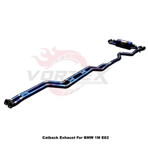 Échappement Performance Vortex Titanium Valvetronic Catback pour BMW 1M E82 (2011-2012) N54 Ultra Léger Bleu à Coupe Pie-cut - Product Image 5