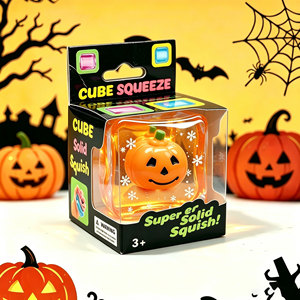 Juguete Antiestrés Cuadrado Transparente con Forma de Fantasma, Cubo Blandito Sólido de Halloween, Juguete Portátil para Aliviar el Estrés, Regalo para Niños - Product Image 4