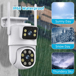Caméra de sécurité sans fil à double objectif 6MP pour usage domestique intérieur, PTZ WiFi, capteur CMOS, détection de mouvement, stockage <span class=keywords><strong>cloud</strong></span> 1 an, OEM - Product Image 3