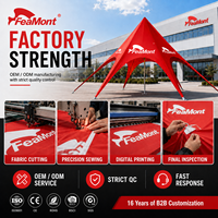 Tente araignée FEAMONT en tissu Oxford imperméable, auvent promotionnel pour centre commercial, magasin de détail, publicité, événement, fournisseur en gros, ODM