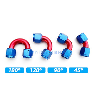 AN6 6AN AN-6 6 # JIC <span class=keywords><strong>06</strong></span> universel voiture aluminium moteur Turbo 90 degrés femelle ligne de carburant tuyau pivotant coupleur Union adaptateur raccord - Product Image 3