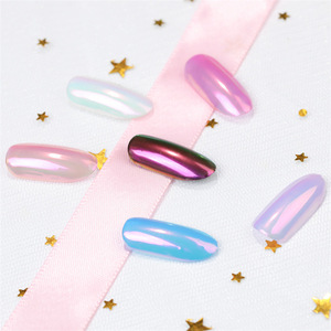 Chiodo di Scintillio della Polvere Arcobaleno Barlume Laser Magia mermaid pearl shell in polvere per la Nail Art Polish Decorazioni In Polvere - Product Image 5