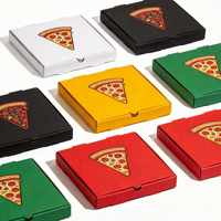 Boîte à pizza en papier kraft brun avec design personnalisé gratuit pour l'emballage alimentaire de la pizza