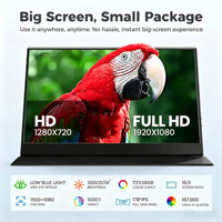 Monitor Portátil IPS de 15.6 Pulgadas Tipo-C, Pantalla Ultrafina para Juegos de 1080P para Laptop, Mac, Teléfono, PS4/ con Cubierta Inteligente