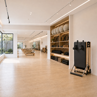 Réformateur Pilates pliable en érable premium durable professionnel certifié CE pour femmes entraînement du tronc à domicile