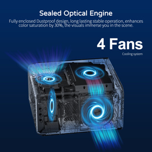 Xnano 1000ANSI độ sáng cao 4K <span class=keywords><strong>Video</strong></span> chùm chiếu cho rạp hát tại nhà 1080P Android 12 thông minh 2 + 32G LED Rạp chiếu phim - Product Image 2