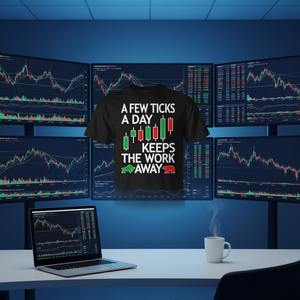 T-shirt unisexe à manches courtes et col rond pour trader de contrats à terme, idéal pour les activités promotionnelles, impression sérigraphique - Product Image 3