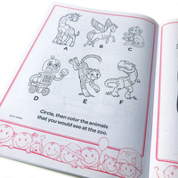 Vente en gros de livres de dessin pour enfants personnalisés à bas prix, livres de coloriage pour enfants de haute qualité, service d'impression de livres de coloriage pour enfants personnalisés