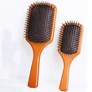 OWNSWING New Fashion High Quality Custom Logo Beech Comb Brown Wood Hair Comb