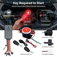 Traceur GPS 4G pour moto, système antivol avec alarme sonore puissante, déverrouillage à distance par clé, immobilisateur moteur, localisateur de sécurité