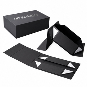 Boîte cadeau magnétique pliable style livre, logo personnalisé, carton de qualité supérieure, emballage cadeau de luxe, fabricant et fournisseur en gros - Product Image 1