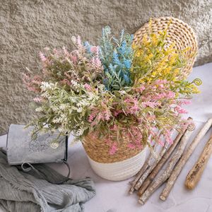 ช่อดอกไม้ประดิษฐ์ CallaFloral สีขาว ชมพู เหลือง น้ำเงิน สำหรับตกแต่งภายใน งานแต่งงาน งานประดิษฐ์จากพลาสติก - Product Image 1