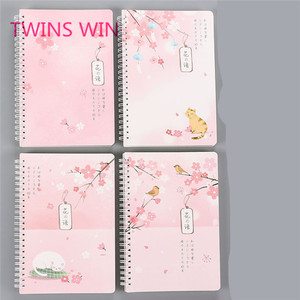 The America Best Selling School Stationery Wholesale Free Sample <strong>Pretty</strong> Flower Printed Eco Recycled Sprial <strong>Notebook</strong> for Gift1754 - Product Image 2