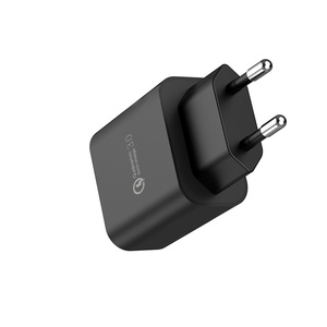 Chargeur de <span class=keywords><strong>batterie</strong></span> de voiture universel 9V2A QC3.0 Chargeur mural rapide pour téléphone USB avec port USB, prise US, UK, EU, accessoires mobiles, charge rapide 18W - Product Image 2