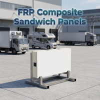 Panneaux sandwich en fibre de verre FRP et mousse XPS, panneaux d'isolation thermique légers pour camions frigorifiques, boîtes de congélation, pièces de carrosserie de camping-cars