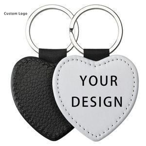 Custom Made PU <b>Leather</b> <b>Keychains</b> with Stainless Steel, for Eco-Friendly Festive Printing and Decorations - Product Image 6