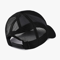 Casquette de baseball 5 panneaux en sergé de coton personnalisée de haute qualité, avec patch et filet respirant, style Trucker
