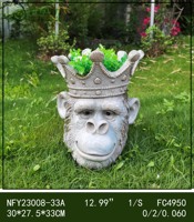 Statue de tortue de travail d'animaux mignons pour la décoration de jardin de printemps ornements de pot de fleur en pot de magnésie extérieure