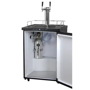 Komersial Draft bir menara Dispenser pendingin Dual keran mesin bir tong - Product Image 1