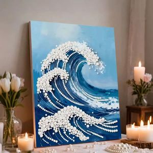 Dipinto di Perle Fai-da-Te per Decorazione Casa, Autoadesivo, Regalo Festivo per Matrimoni, Natale, Amici, <span class=keywords><strong>Pittura</strong></span> Decorativa - Product Image 5