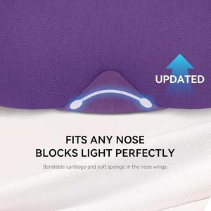 Masque de sommeil ODM avec design aile en coton doux, confort sans pression, faible MOQ, vente en gros - Product Image 3