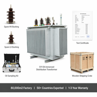 Transformateur de puissance immergé dans l'huile à enroulement en cuivre entièrement scellé S13 1600 kVA 10 kV/0,4 kV triphasé à économie d'énergie IEC 60076 CE