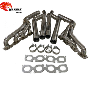 Hiệu suất cao Racing ống xả 304 thép không gỉ longtube tiêu đề downpipe đánh bóng cho w204 AMG M156 C63 trái ổ đĩa - Product Image 4