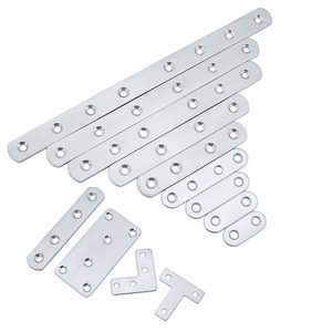 Plaque de connexion en acier inoxydable en forme de T pour bois, support d'<span class=keywords><strong>angle</strong></span> pour meubles, cadre de porte, cadre de fenêtre, profilé en L, pièce droite en T - Product Image 6