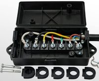 Nouveau Kit de Câblage de Remorque 7 Voies 7 Broches avec Boîtier de Jonction pour Remorquage, Camping-Car, Camion 6V 72W