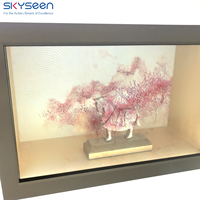 SKYSEEN boîte à lumière numérique personnalisée lecture vidéo haute définition écran LCD conception à ouverture rabattable pour affichage commercial
