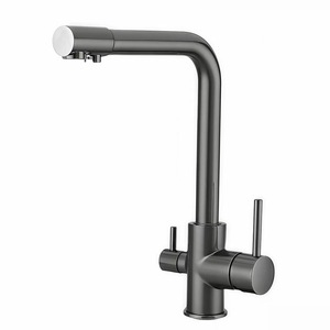 <span class=keywords><strong>Rubinetto</strong></span> per <span class=keywords><strong>Acqua</strong></span> Potabile a Tre Pezzi con Protezione Antispruzzo per Lavello e Vasca Verdure, Doppio <span class=keywords><strong>Rubinetto</strong></span> Girevole per <span class=keywords><strong>Acqua</strong></span> Purificata - Product Image 3