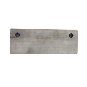 <span class=keywords><strong>Perchero</strong></span> de Pared Multifuncional de Madera Blanca Lavada y Hierro, con Ganchos y Rieles Metálicos, Tamaño y Color Personalizables - Product Image 4